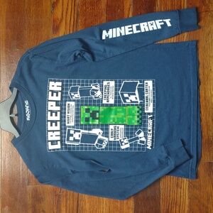 Minecraft medium long sleeve shirt